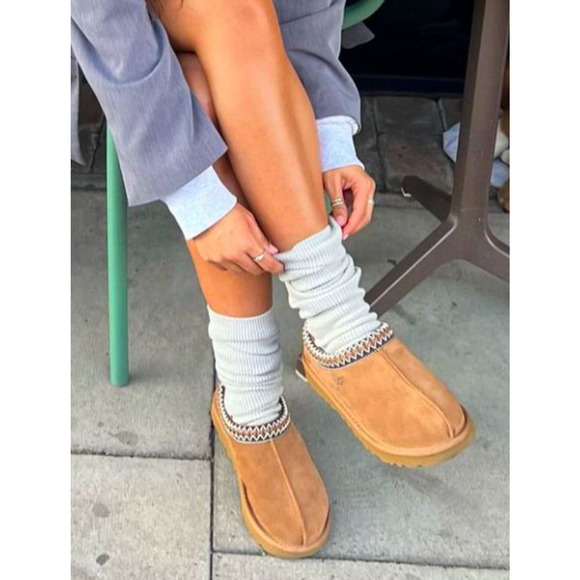 Ugg Tasman Sherpa Lined Slippers - Picture 1 of 8